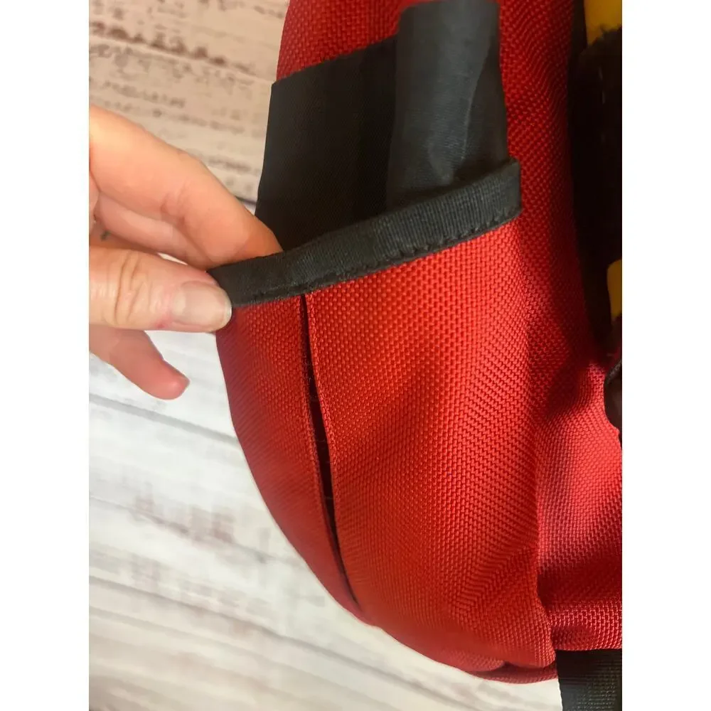 Patagonia Vintage Half Mass Messenger Bag Red Black